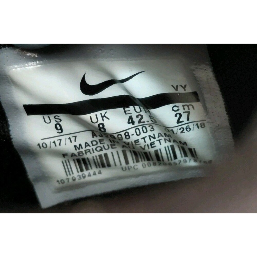 Nike Air More Money Wolf Gray Island & Green Men's Size 9 Shoes AJ2998-003 - Picture 7 of 8
